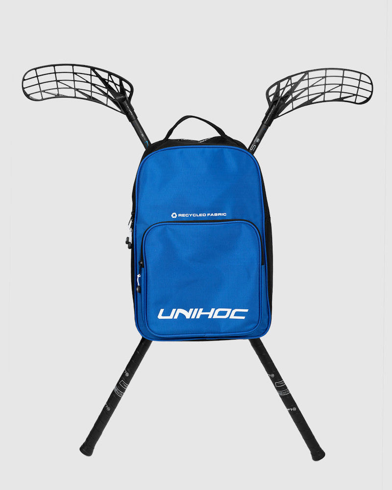 Unihoc Backpack CLASSIC (with stick holder) Blue 23/24