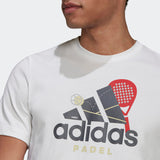 Adidas Graphic Logo Padeltröja White