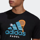 Adidas Graphic Logo Padeltröja Black