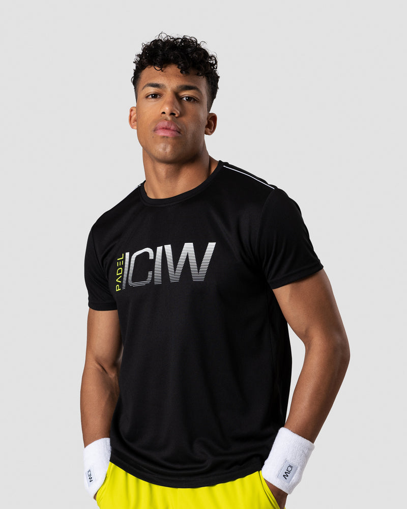 ICANIWILL Smash Padel T-shirt Black Men