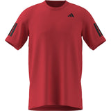 Adidas Club 3-Stripe Tee Red