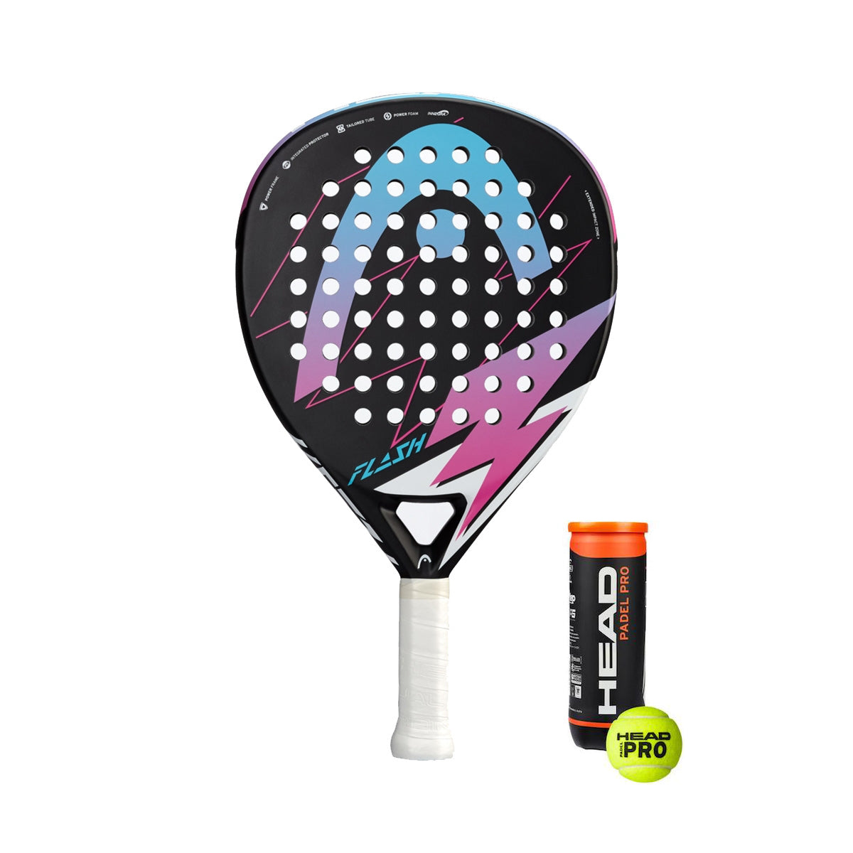 Head Flash Pink W + Padel Pro 3B