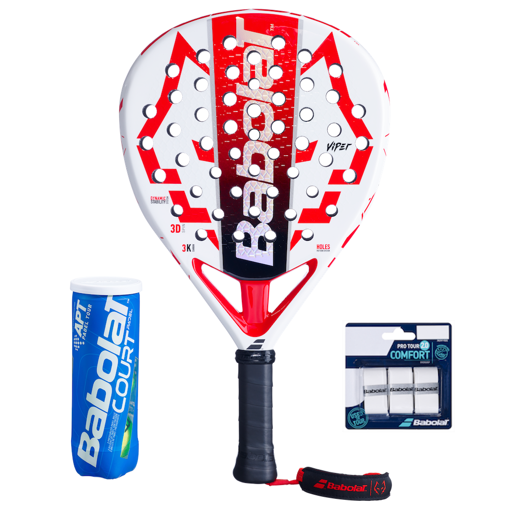 Babolat Viper Juan Lebron 2.5 + Padel Court + Pro Tour 2.0 3-pack