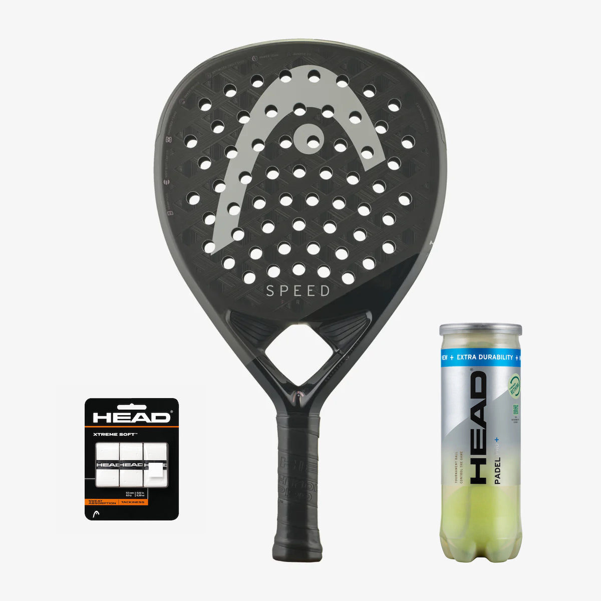 Head Speed Pro 2025 + 3-pack Overgrip + Padel Pro S+