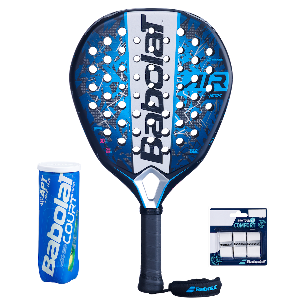 Babolat Veron Air 2.5 2025 + Padel Court + 3-pack Overgrip