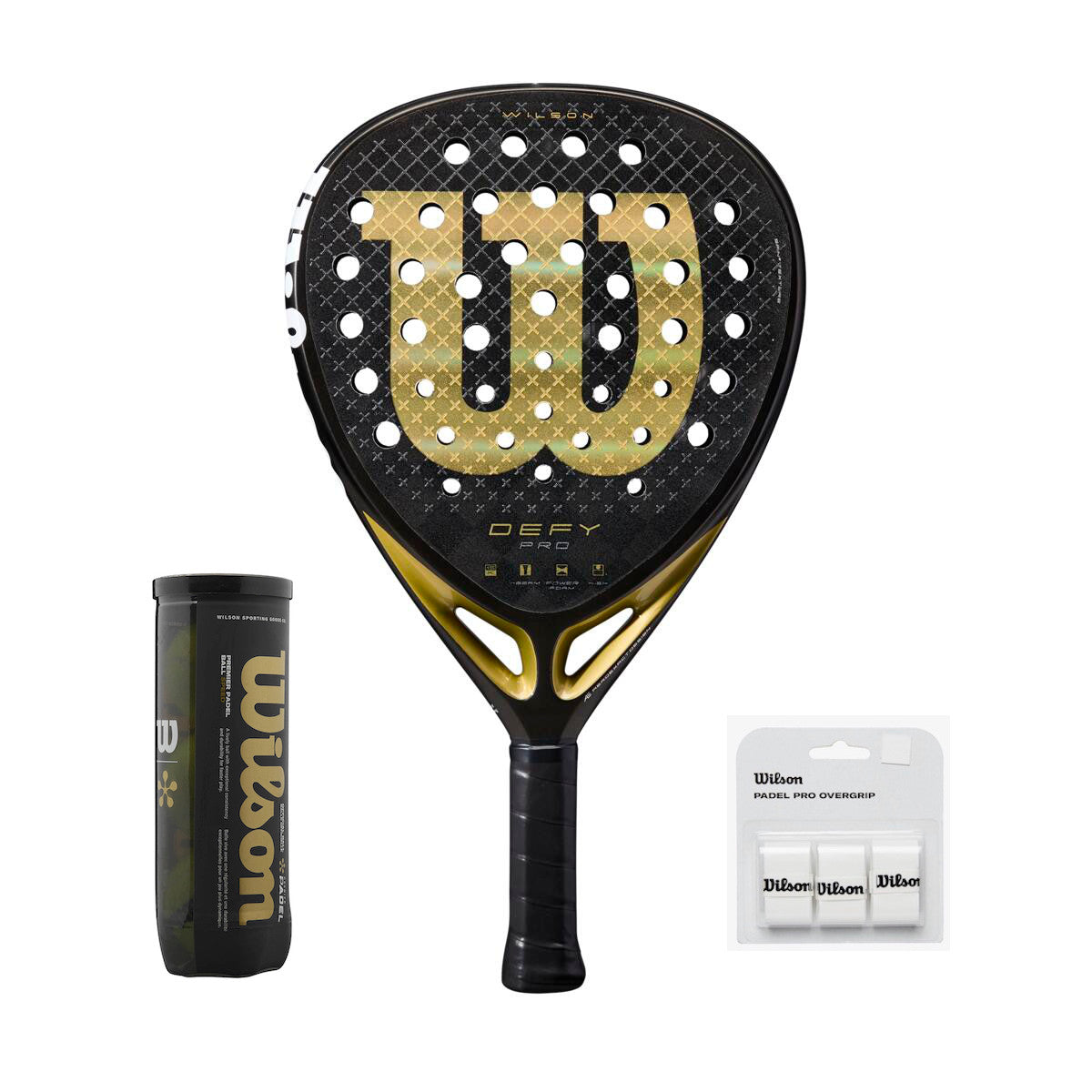 Wilson Defy Pro V1 Garrido 2025 + Premier Padel Speed + Overgrip