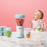 nutribullet Baby (Blue, 17-delar, Mixer/Blender)